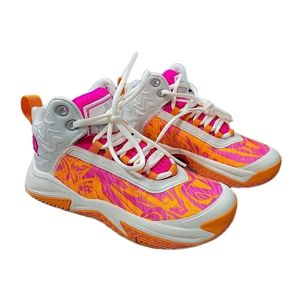 Moolah SNEAKERS Press Break V2, Size 4Y, ORANGE/PINK  BRAND NEW, BOX‎ NO LID